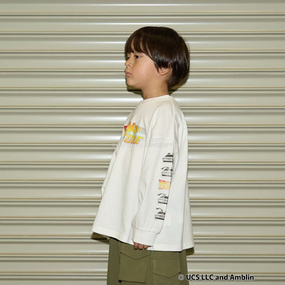日本童裝 b・R# 吸水速乾 防UV 【BACK TO THE FUTURE 40TH】 印花上衣 110-150cm 男童款 秋季 TOPS