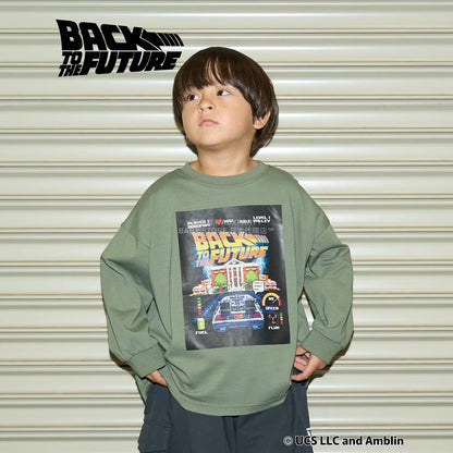 日本童裝 b・R# 吸水速乾 防UV 【BACK TO THE FUTURE 40TH】 印花上衣 110-150cm 男童款 秋季 TOPS