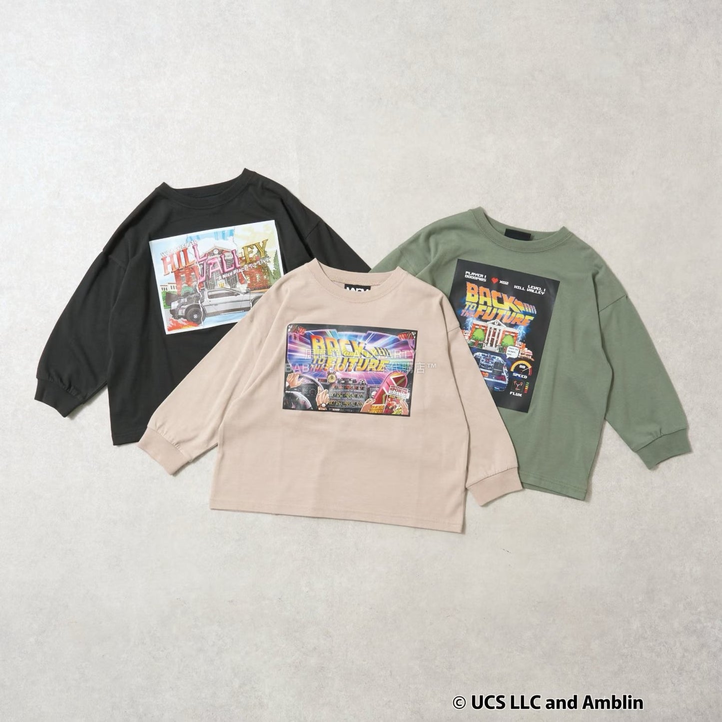 日本童裝 b・R# 吸水速乾 防UV 【BACK TO THE FUTURE 40TH】 印花上衣 110-150cm 男童款 秋季 TOPS