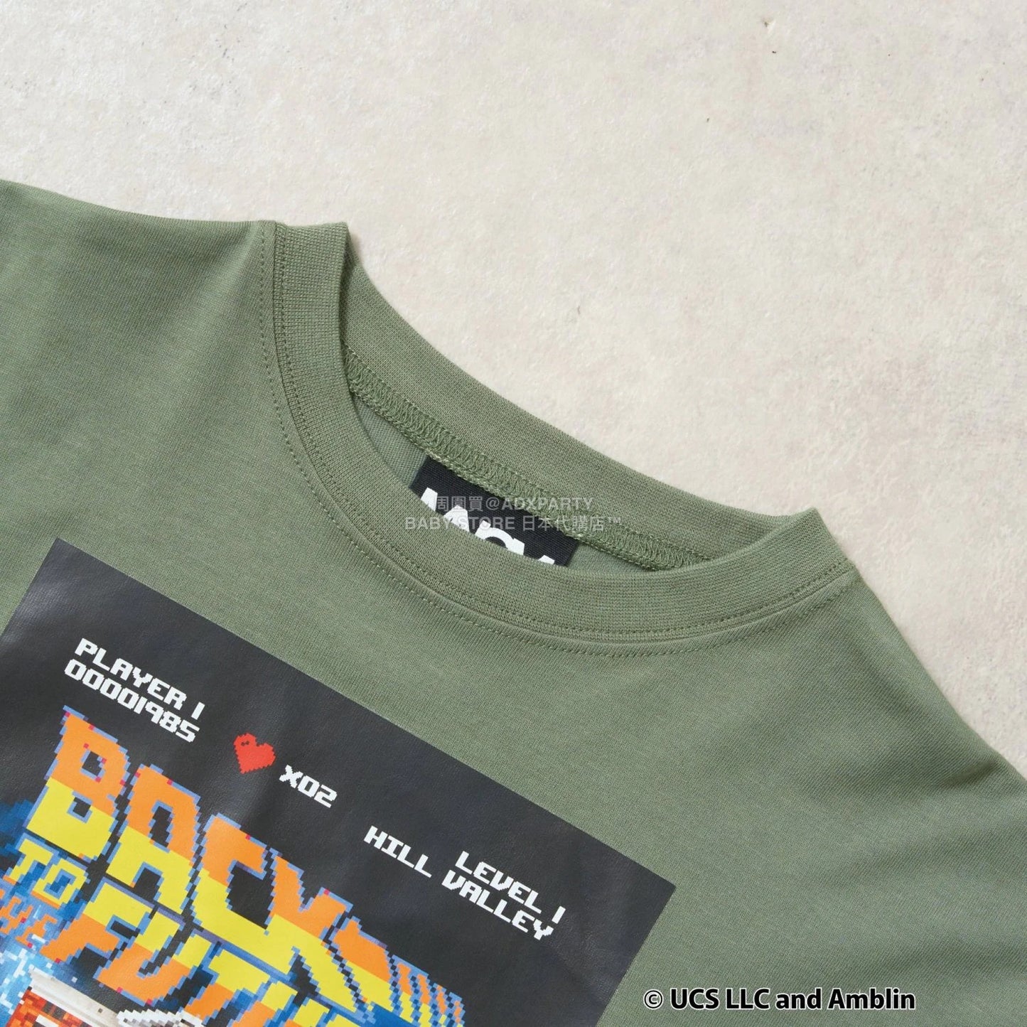 日本童裝 b・R# 吸水速乾 防UV 【BACK TO THE FUTURE 40TH】 印花上衣 110-150cm 男童款 秋季 TOPS