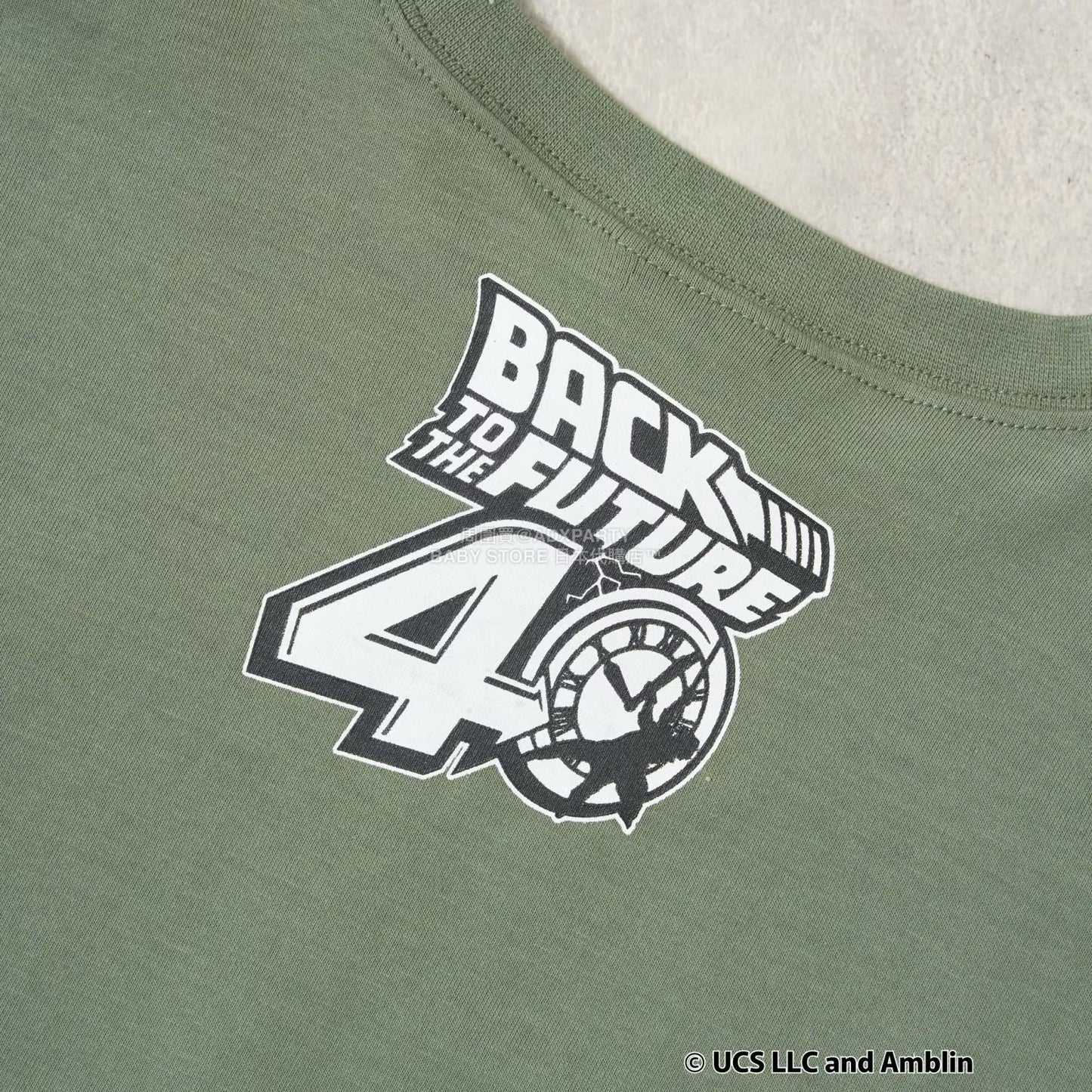 日本童裝 b・R# 吸水速乾 防UV 【BACK TO THE FUTURE 40TH】 印花上衣 110-150cm 男童款 秋季 TOPS