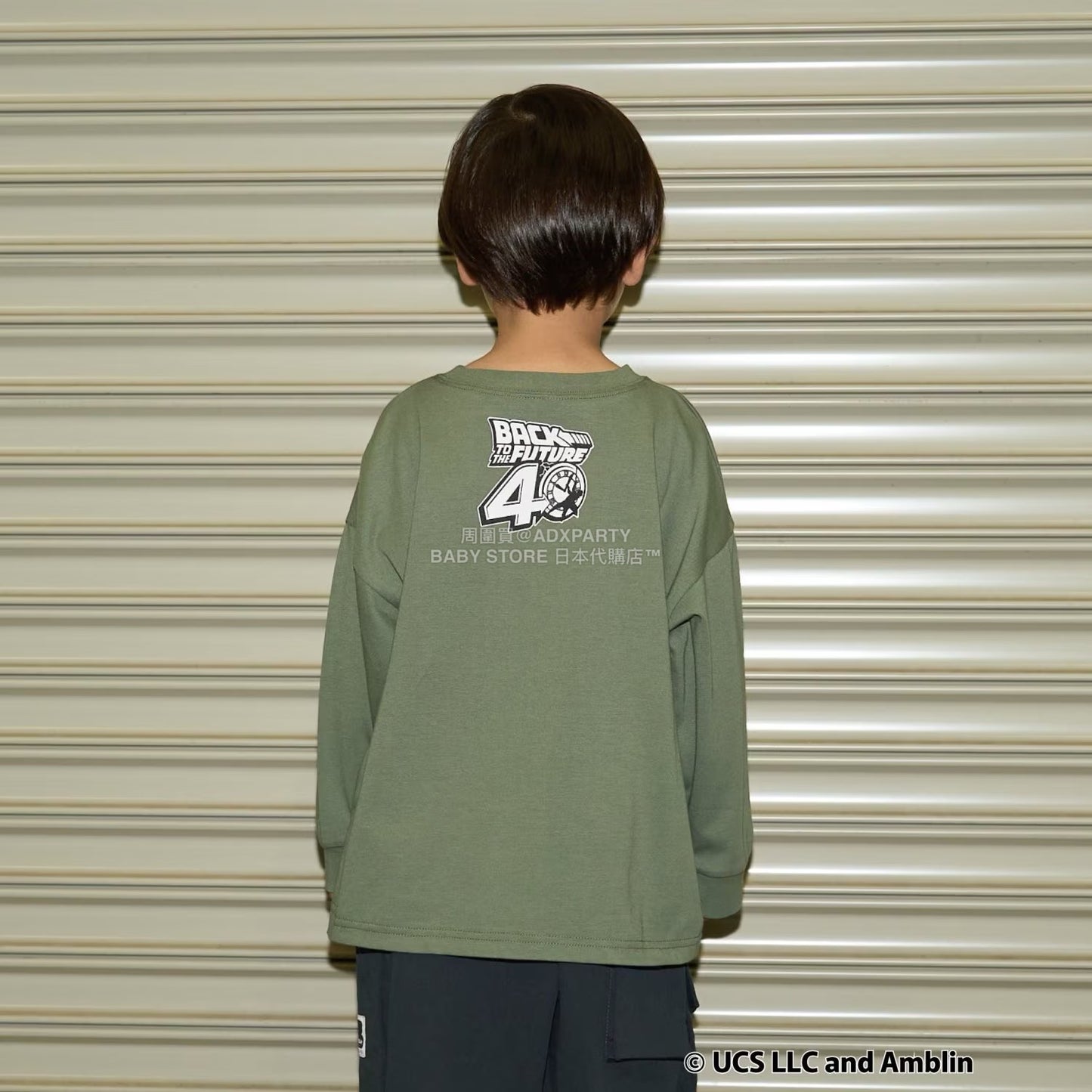 日本童裝 b・R# 吸水速乾 防UV 【BACK TO THE FUTURE 40TH】 印花上衣 110-150cm 男童款 秋季 TOPS