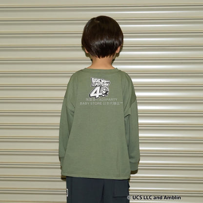 日本童裝 b・R# 吸水速乾 防UV 【BACK TO THE FUTURE 40TH】 印花上衣 110-150cm 男童款 秋季 TOPS