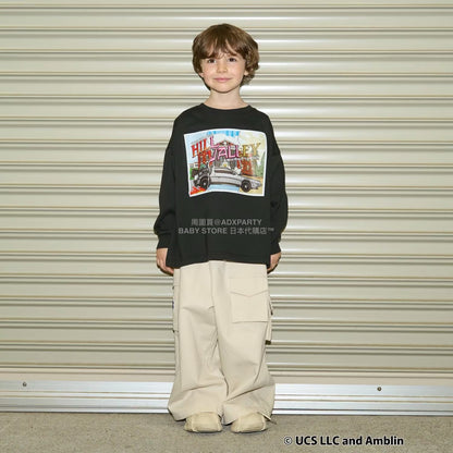 日本童裝 b・R# 吸水速乾 防UV 【BACK TO THE FUTURE 40TH】 印花上衣 110-150cm 男童款 秋季 TOPS