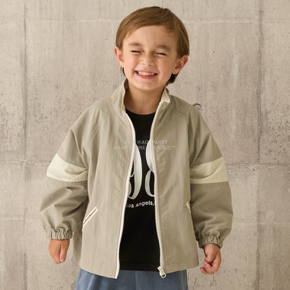 日本童裝 b・R# 拼色手袖風褸 100-150cm 男童款 秋季 OUTERWEAR