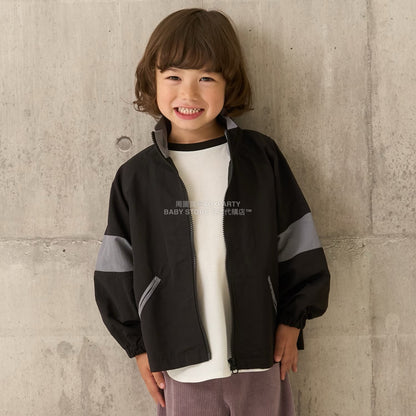 日本童裝 b・R# 拼色手袖風褸 100-150cm 男童款 秋季 OUTERWEAR