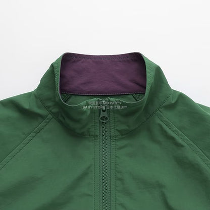 日本童裝 b・R# 拼色手袖風褸 100-150cm 男童款 秋季 OUTERWEAR