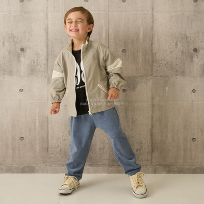 日本童裝 b・R# 拼色手袖風褸 100-150cm 男童款 秋季 OUTERWEAR