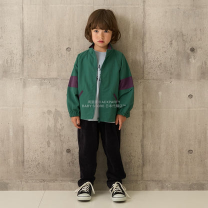 日本童裝 b・R# 拼色手袖風褸 100-150cm 男童款 秋季 OUTERWEAR