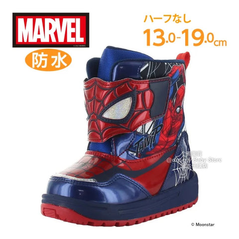 日本直送 moonstar x Marvel Spider-Man 防水雪靴 健康機能兒童鞋 13-19cm 男童款 鞋系列