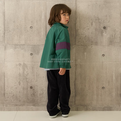 日本童裝 b・R# 拼色手袖風褸 100-150cm 男童款 秋季 OUTERWEAR