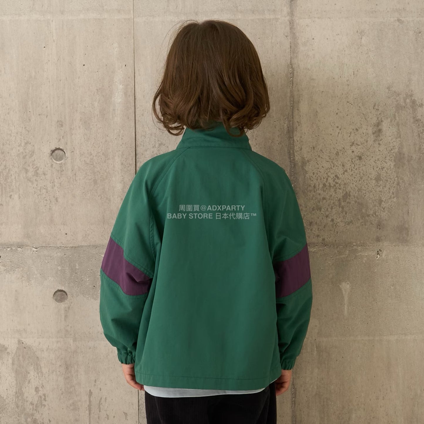 日本童裝 b・R# 拼色手袖風褸 100-150cm 男童款 秋季 OUTERWEAR