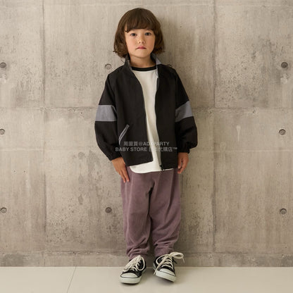 日本童裝 b・R# 拼色手袖風褸 100-150cm 男童款 秋季 OUTERWEAR