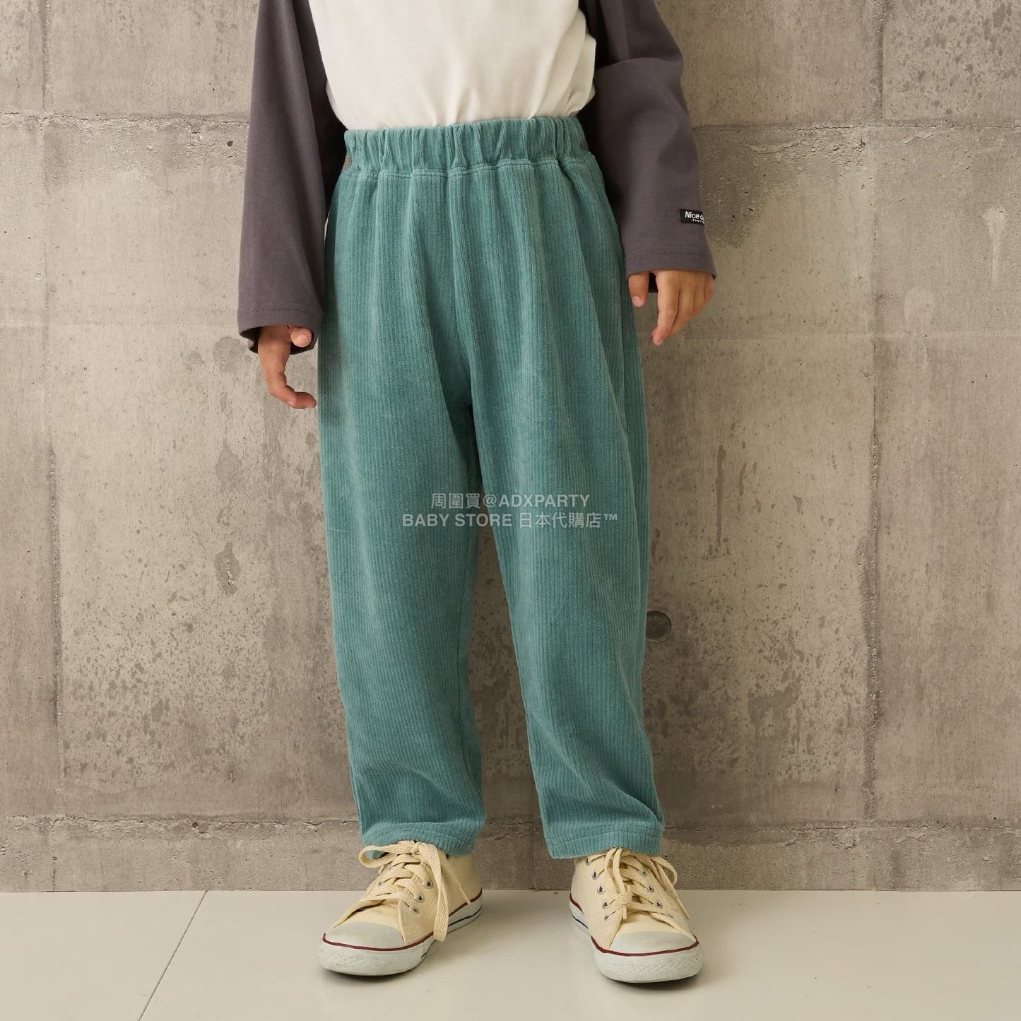 日本童裝 b・R# 針織燈芯絨褲 100-140cm 男童款 秋季 PANTS