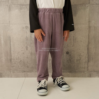日本童裝 b・R# 針織燈芯絨褲 100-140cm 男童款 秋季 PANTS