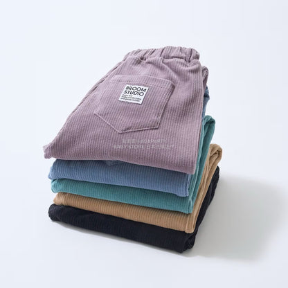 日本童裝 b・R# 針織燈芯絨褲 100-140cm 男童款 秋季 PANTS