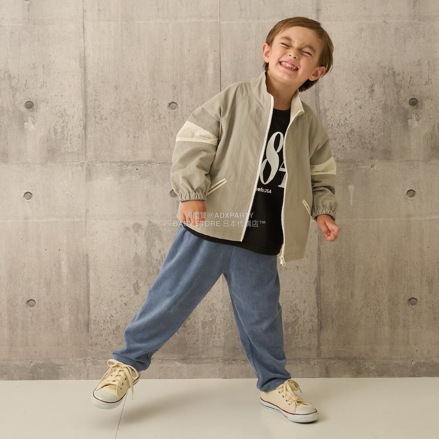 日本童裝 b・R# 針織燈芯絨褲 100-140cm 男童款 秋季 PANTS