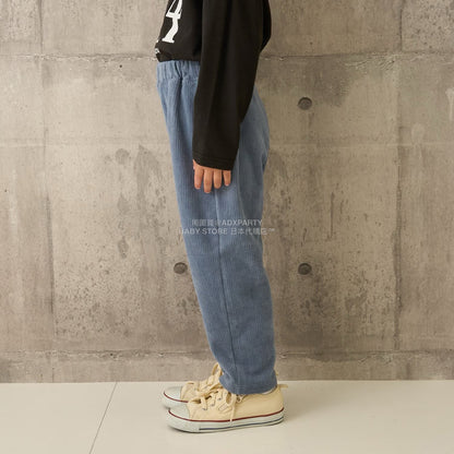 日本童裝 b・R# 針織燈芯絨褲 100-140cm 男童款 秋季 PANTS