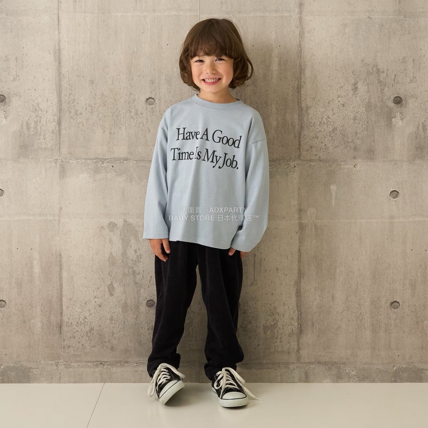 日本童裝 b・R# 針織燈芯絨褲 100-140cm 男童款 秋季 PANTS