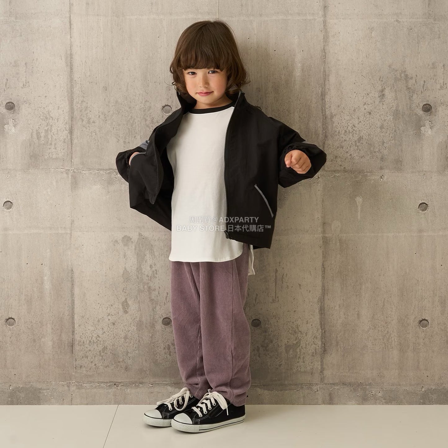 日本童裝 b・R# 針織燈芯絨褲 100-140cm 男童款 秋季 PANTS