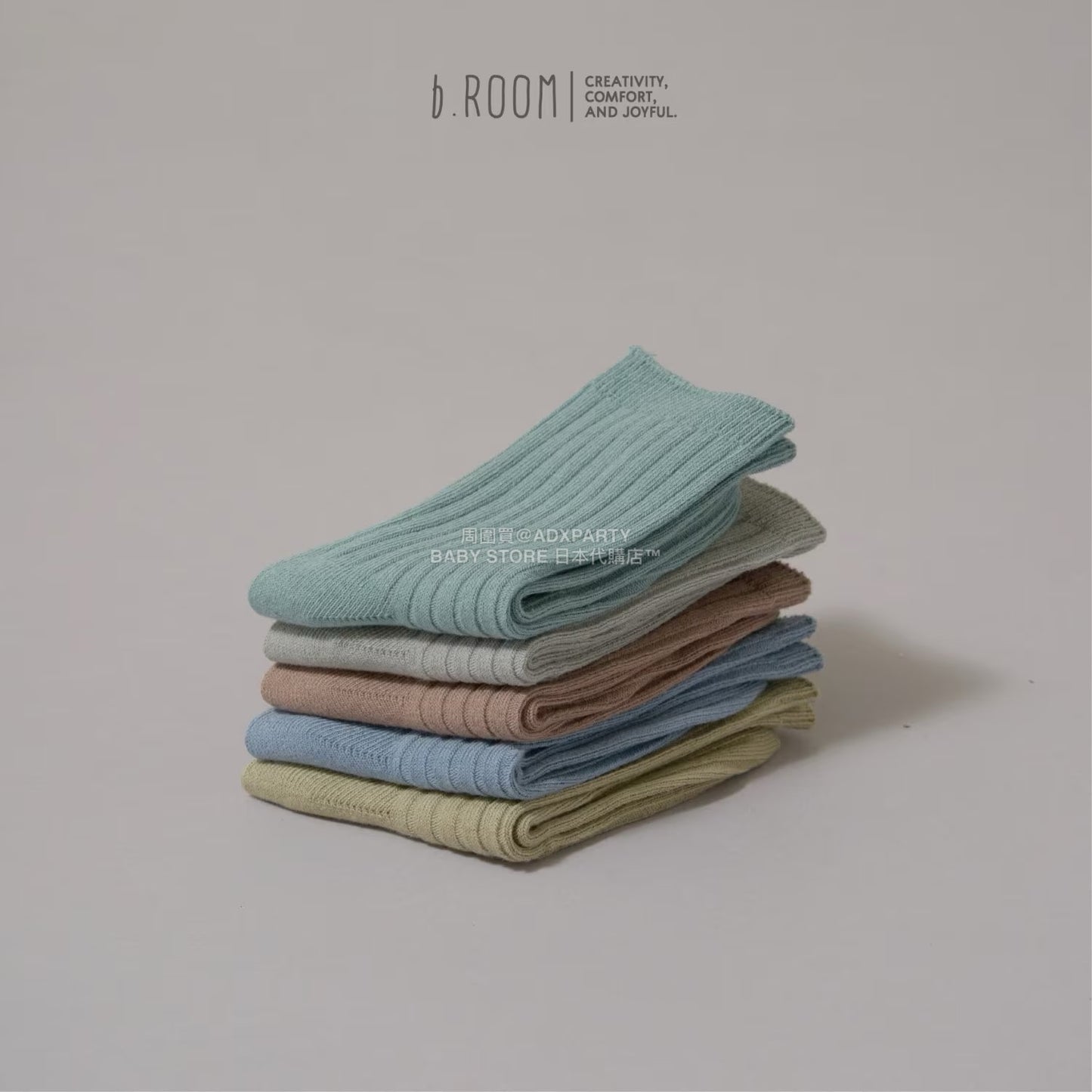 日本直送 b・ROOM 襪一對 18-20cm 襪系列