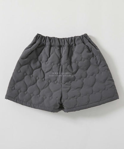 日本童裝 dev!rock 心型絎縫短褲 100-160cm 女童款 冬季 PANTS