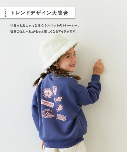 日本童裝 dev!rock 抓毛印花衛衣 90-160cm 男童款/女童款 冬季 TOPS