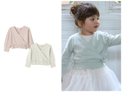 日本童裝 pe#main 芭蕾針織短上衣 80-130cm 女童款 秋季 TOPS