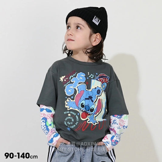 Japanese BDL x Disney Printed Two-Piece Top (90-140cm) for Boys (Summer) 