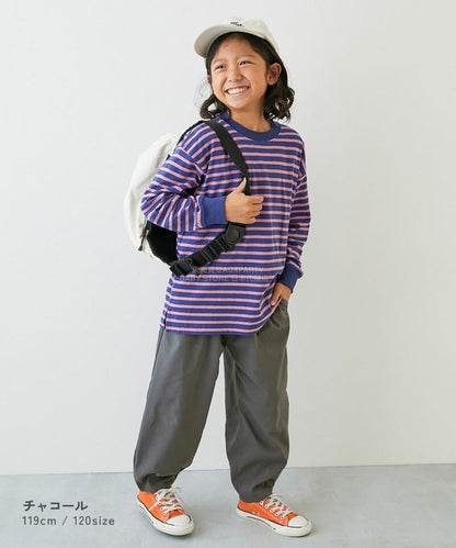 日本童裝 dev!rock 彈性斜紋寬鬆長褲 100-160cm 男童款/女童款 冬季 PANTS