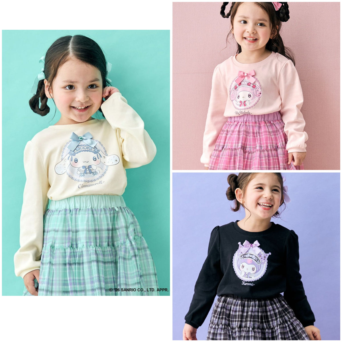 日本童裝 ANY#26 x Sanrio 印花上衣 100-150cm 女童款 秋季 TOPS