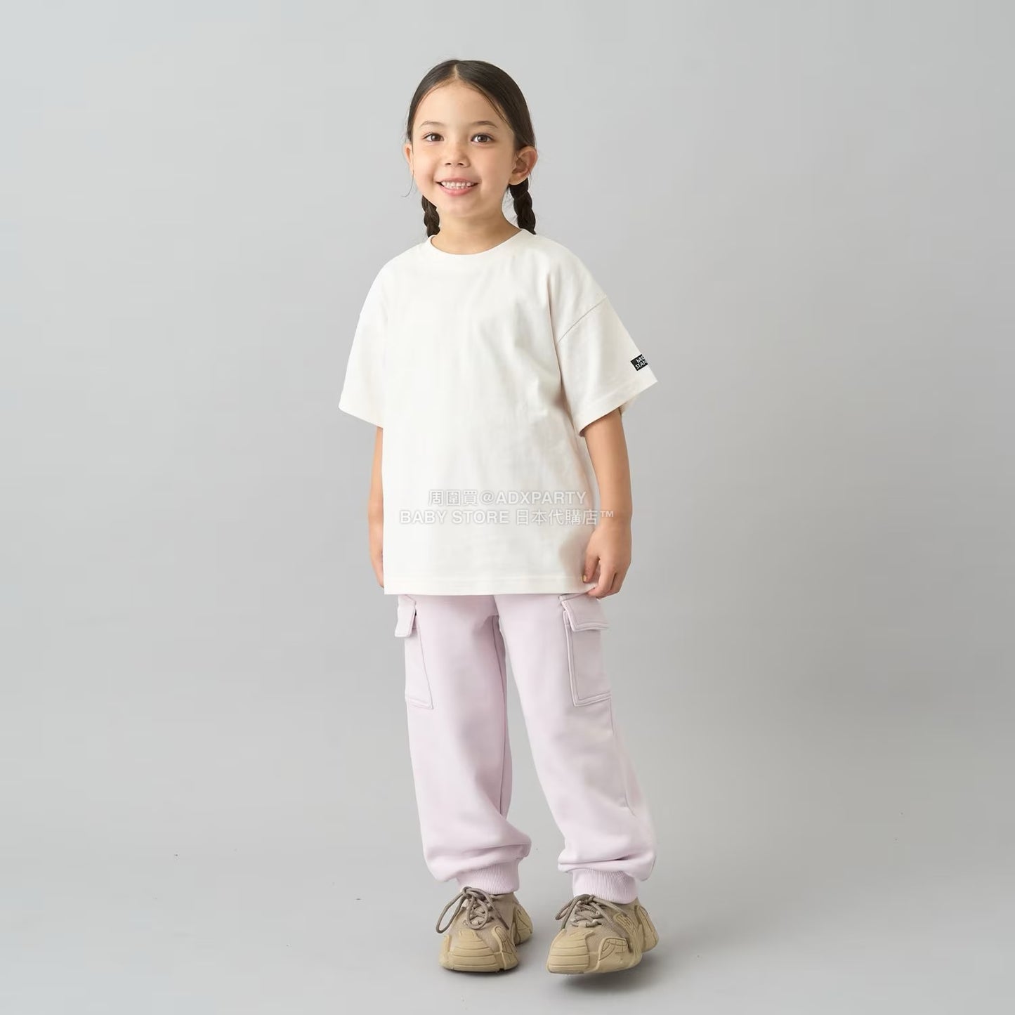 日本童裝 b・R# 2件簡約上衣套裝 100-150cm 男童款/女童款 秋季 TOPS