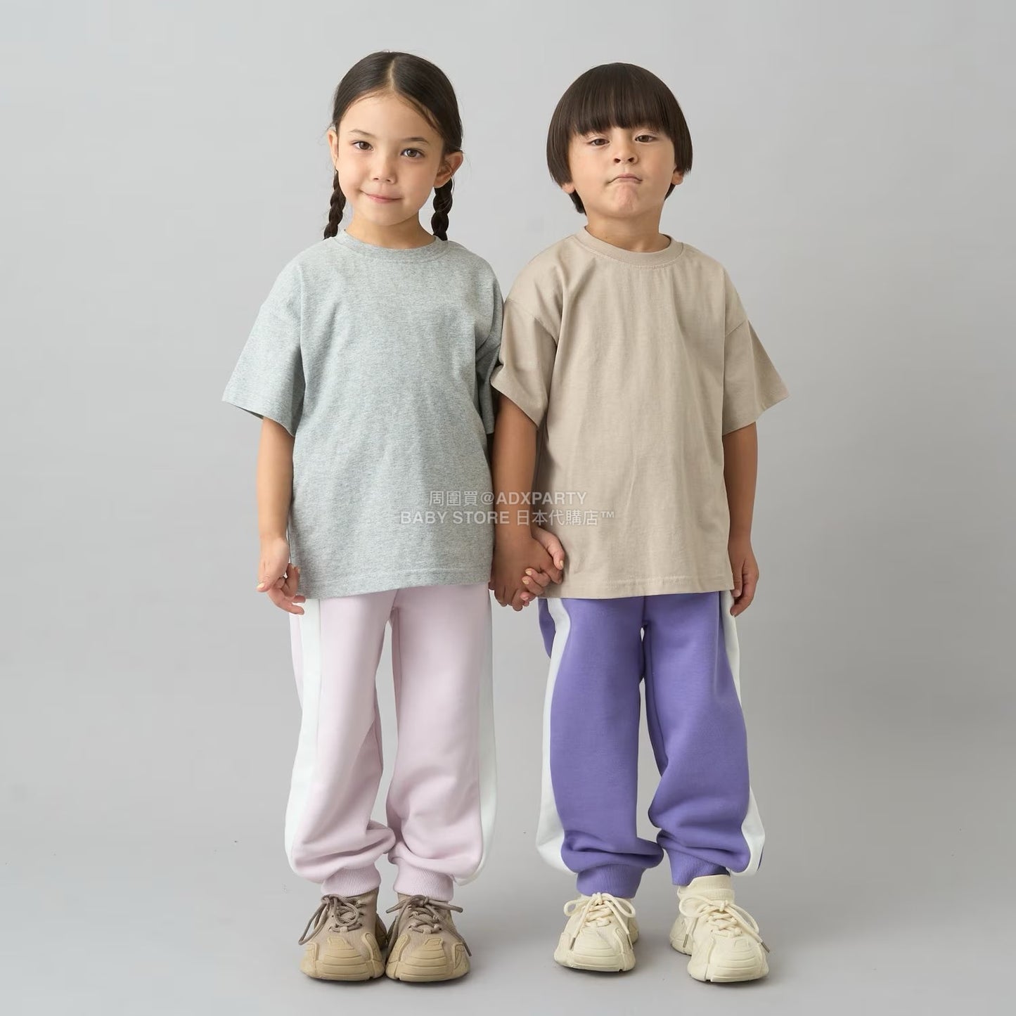 日本童裝 b・R# 2件簡約上衣套裝 100-150cm 男童款/女童款 秋季 TOPS