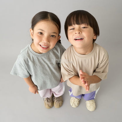 日本童裝 b・R# 2件簡約上衣套裝 100-150cm 男童款/女童款 秋季 TOPS