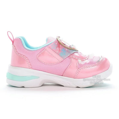 日本直送 moonstar x Disney 抗菌防臭 LED 運動鞋 健康機能兒童鞋 14-19cm 女童款 鞋系列