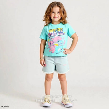 Japanese children's clothing BDL x Disney printed two-piece top 90-140cm boys/girls summer TOPS 