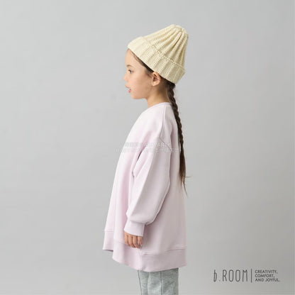 日本童裝 b・R# 吸水速乾 寬鬆配色縫線衛衣 100-150cm 男童款/女童款 冬季 TOPS