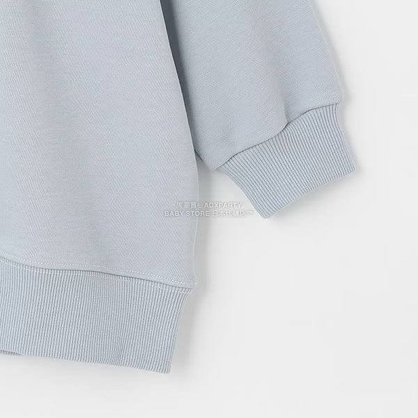 日本童裝 b・R# 吸水速乾 寬鬆配色縫線衛衣 100-150cm 男童款/女童款 冬季 TOPS