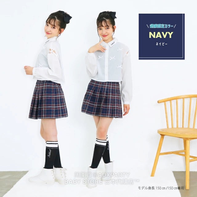 Japanese children's clothing BDL checkered skirt 120-160cm girls summer SKIRTS PANTS 