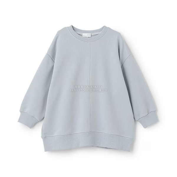 日本童裝 b・R# 吸水速乾 寬鬆配色縫線衛衣 100-150cm 男童款/女童款 冬季 TOPS