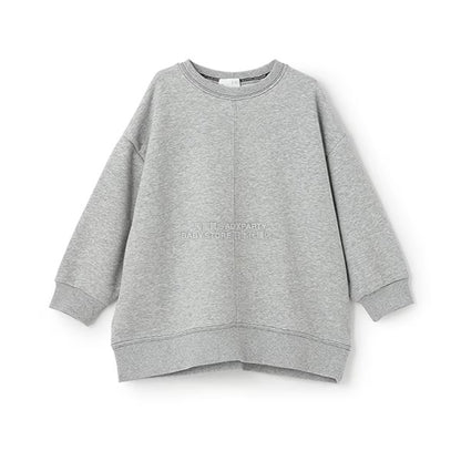 日本童裝 b・R# 吸水速乾 寬鬆配色縫線衛衣 100-150cm 男童款/女童款 冬季 TOPS