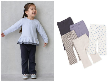 日本童裝 pe#main 【防污】喇叭褲 80-130cm 女童款 秋季 PANTS