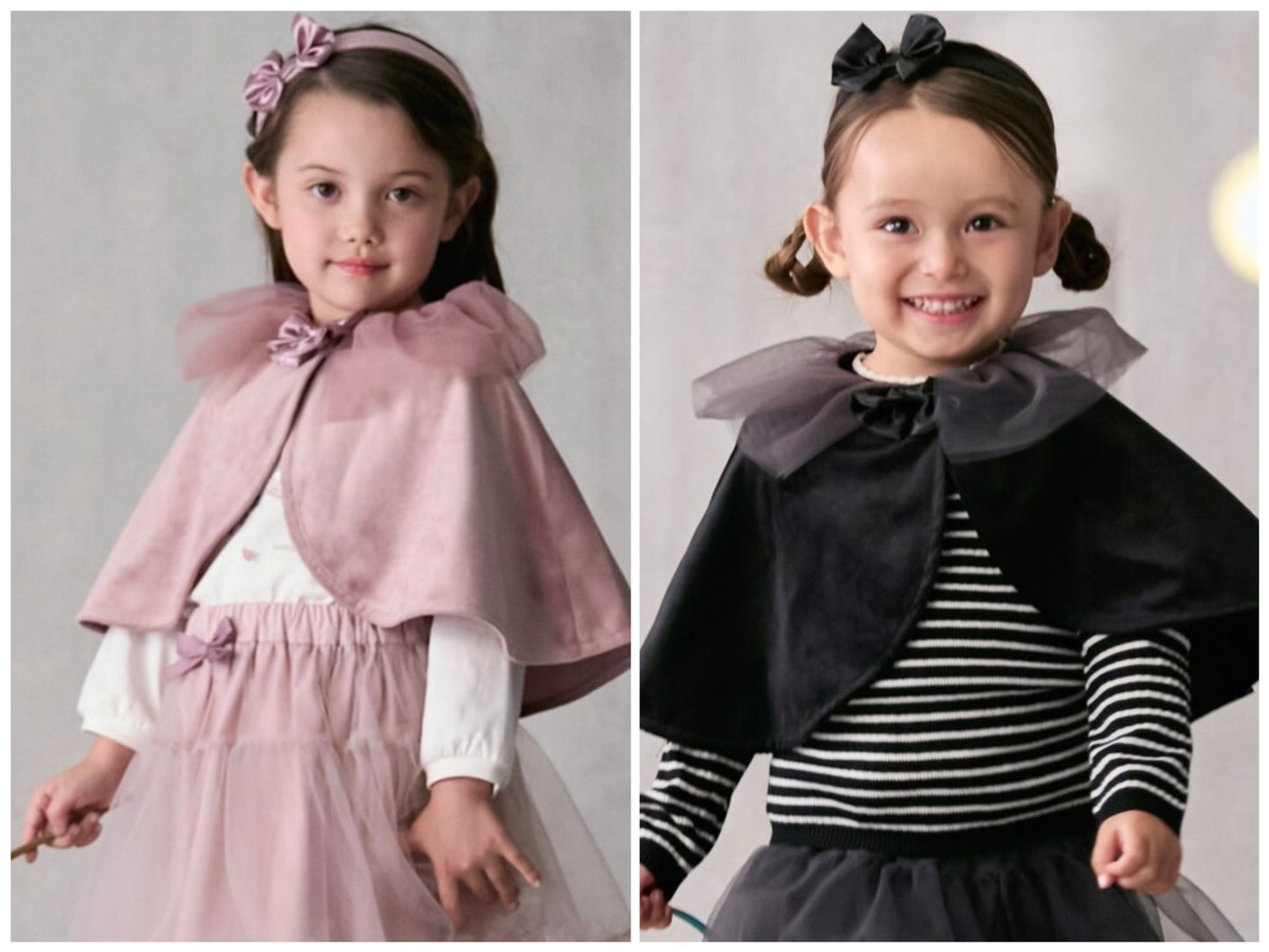 日本童裝 pe#main 披風連頭帶 80-130cm 女童款 秋季 OUTERWEAR