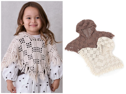 日本童裝 pe#main 鉤針披肩 80-130cm 女童款 秋季 OUTERWEAR