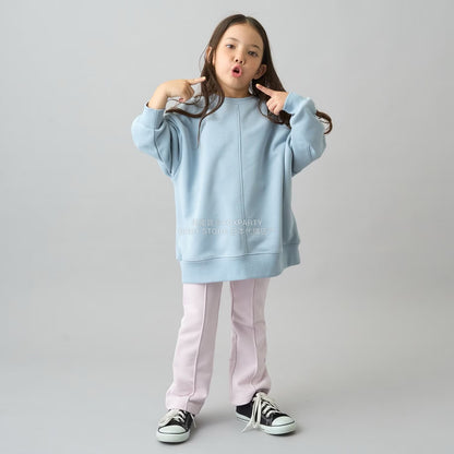 日本童裝 b・R# 吸水速乾 寬鬆配色縫線衛衣 100-150cm 男童款/女童款 冬季 TOPS