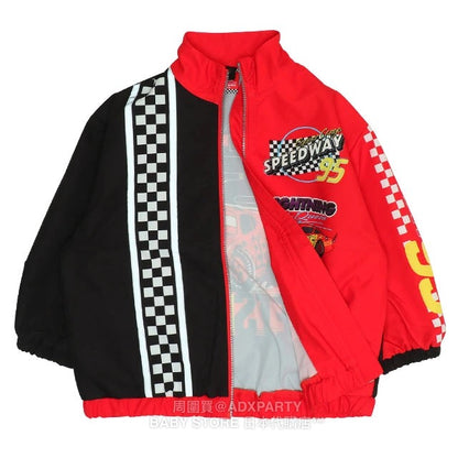 Japanese BDL x Disney Waterproof Cars Windbreaker (90-130cm) for Boys: Summer Outerwear (BDL Fitted) 