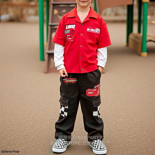 Japanese BDL x Disney Cars work pants 90-130cm boys' autumn PANTS 