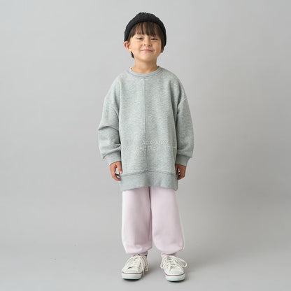 日本童裝 b・R# 吸水速乾 寬鬆配色縫線衛衣 100-150cm 男童款/女童款 冬季 TOPS