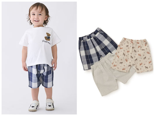 日本童裝 pe#main 各種花紋短褲 80-130cm 男童款 夏季 PANTS