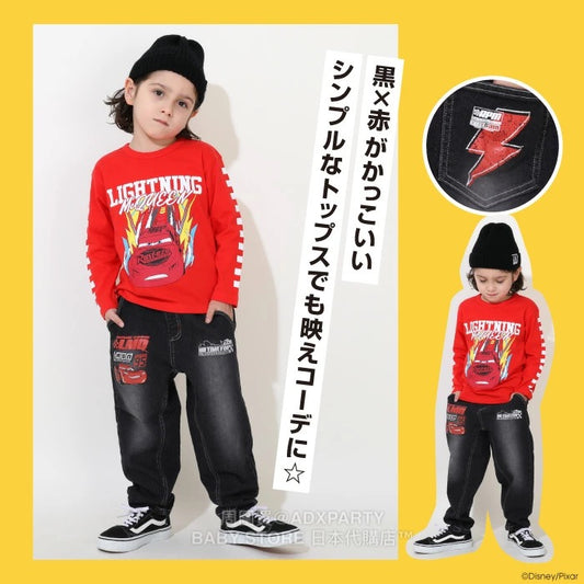 Japanese BDL x Disney Cars Denim Pants 90-130cm Boys' Autumn PANTS 